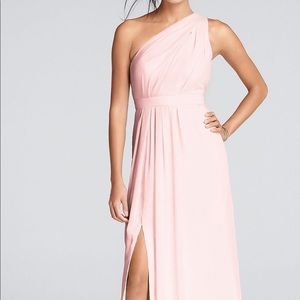 David’s Bridal bridesmaid dress in Petal